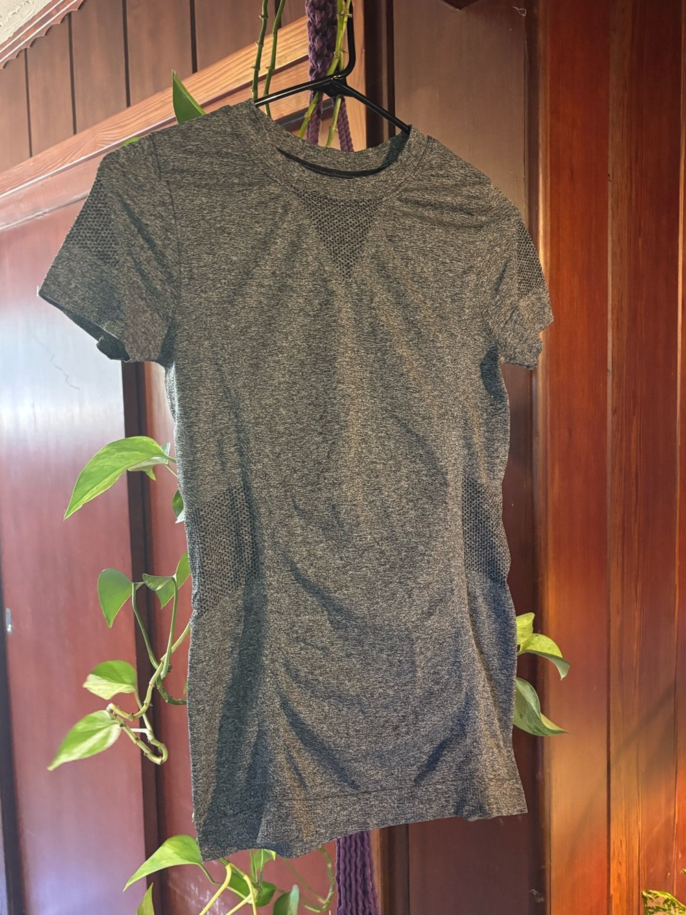Charcoal IVY PARK athleisure workout shirt